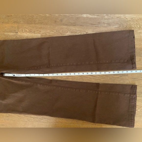 DG2 by Diane Gilman Brown Denim Bootcut Sailor Style Jeggings, Size ST - Picture 9 of 13